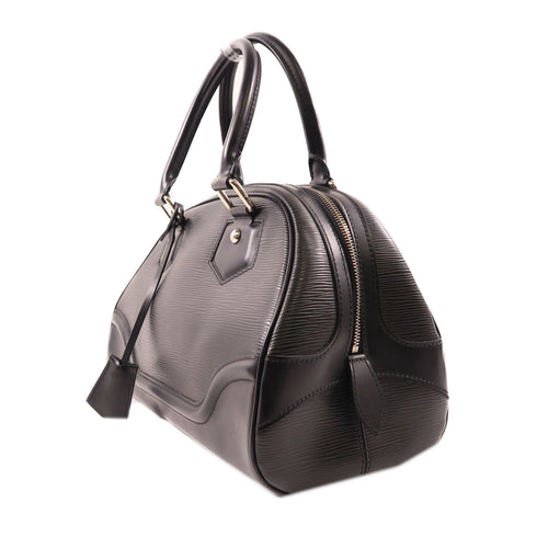 LOUIS VUITTON LV SHW Bowling Montaigne M59322 Handbag Epi Black