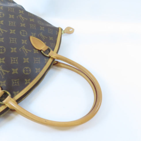 LOUIS VUITTON LV GHW Lockit Horizontal Shoulder Handbag M40104 Monogram Brown v1