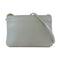 CELINE GHW Trio Crossbody Shoulder Bag Leather Grey Blue