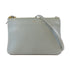 CELINE GHW Trio Crossbody Shoulder Bag Leather Grey Blue