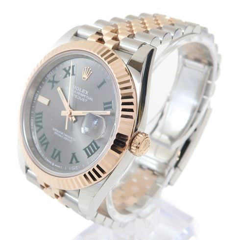 ROLEX Datejust Automatic Watch 126331(22) 18K Pink Gold/Stainless Steel Grey
