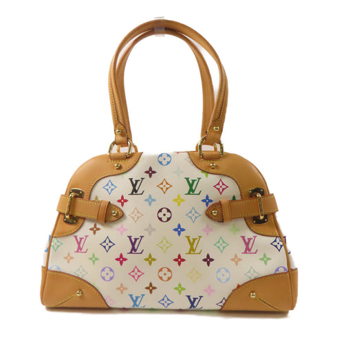 LOUIS VUITTON LV GHW Claudia Shoulder Bag M40193 Monogram Multicolore White
