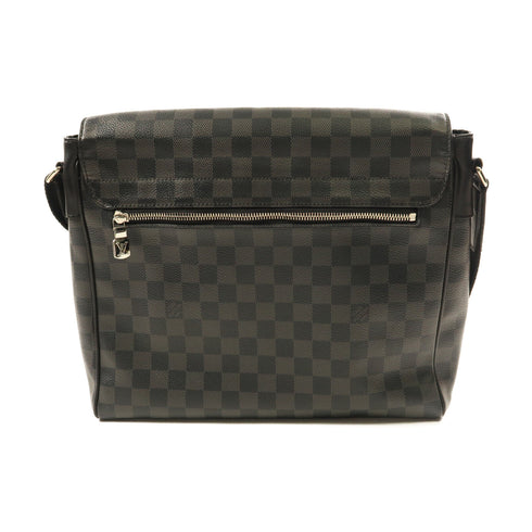 LOUIS VUITTON LV SHW District MM Shoulder Bag Damier Graphite N41029 Black