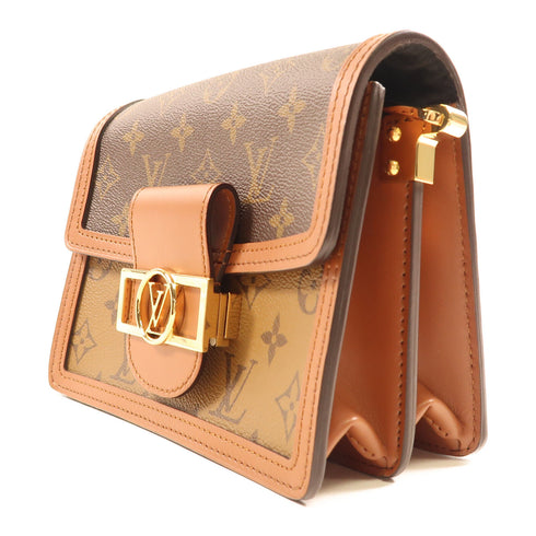 LOUIS VUITTON LV Mini Dauphine Shoulder Bag M45959 Monogrqam Reverse Brown