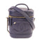 CHANEL CC GHW Vanity Case Chain Shoulder Bag Lambskin Leather Deep Blue