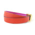 HERMES Medor Infini Double Tour Bracelet Bangle Swift Leather Rouge Tomate Tosca