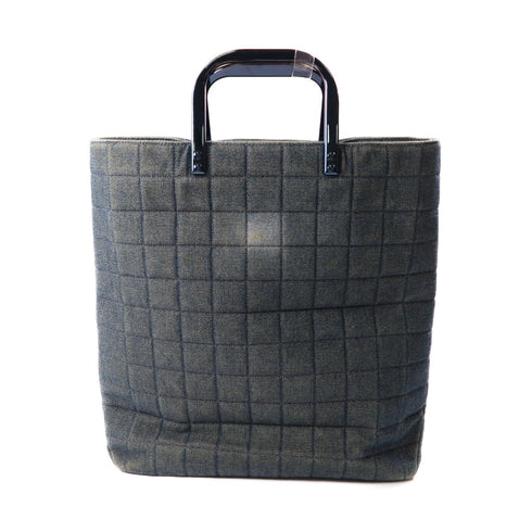 CHANEL CC Tote Bag Denim Blue