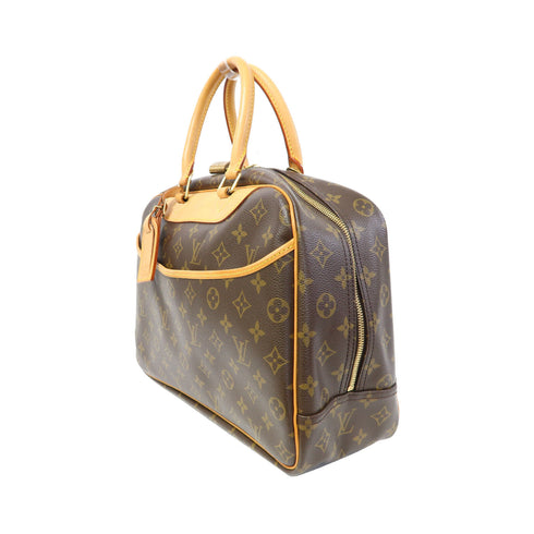 LOUIS VUITTON LV GHW Deauville GM Handbag M47270 Monogram Brown v5