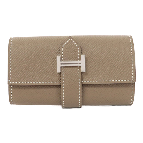 HERMES PHW Key Case Veau Epsom Etoupe