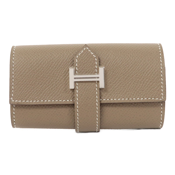HERMES PHW Key Case Veau Epsom Etoupe