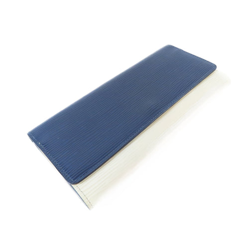 LOUIS VUITTON LV SHW Portefeuille Flore Wallet M60394 Epi Leather Blue White
