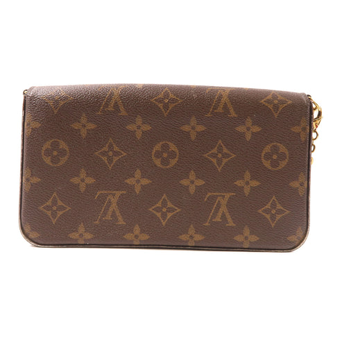 LOUIS VUITTON LV GHW Pochette Felicie Chain Shoulder Bag M61276 Monogram Brown v5