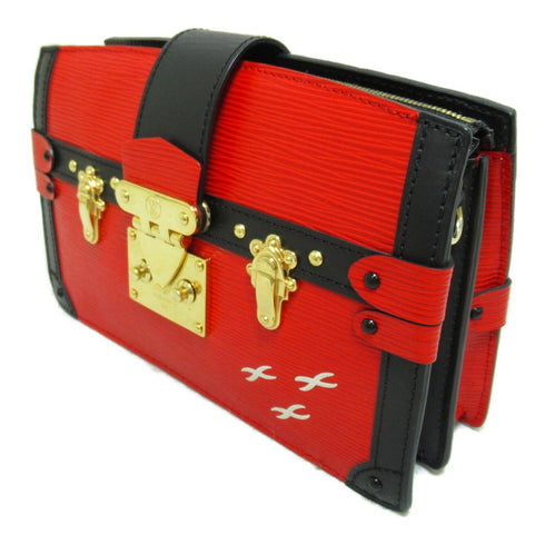 LOUIS VUITTON LV GHW Trunk Clutch 2 Way Shoulder Clutch Bag M51697 Epi Red Black