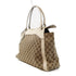 GUCCI GG GHW Tote Bag Shoulder Bag 189823 Canvas Brown/White