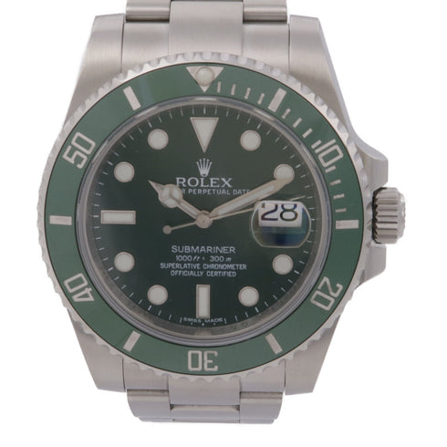 ROLEX Submariner Date 116610LV Automatic Watch Stainless Steel Green