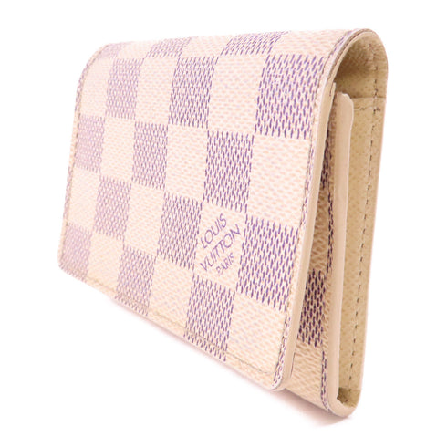 LOUIS VUITTON LV Azur Card Case Damier White