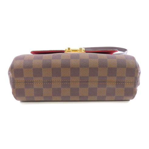 LOUIS VUITTON LV GHW Croisette 2 Way Shoulder Bag N53000 Damier Ebene Brown