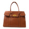 MULBERRY GHW Hand Bag Calfskin Leather Brown