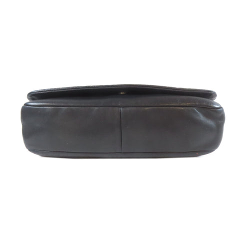 CHANEL CC SHW Chain Shoulder Bag Calfskin Leather Black 5