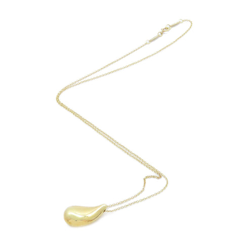 TIFFANY&CO Teardrop Necklace 18K Yellow Gold