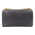 CHANEL CC GHW Boy 25 Chain Shoulder Bag Lambskin Leather Navy