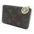 LOUIS VUITTON LV GHW Romy Card Case M82939 Monogram Brown Green