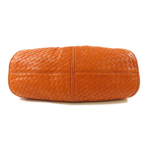 BOTTEGA VENETA Shoulder Bag Lambskin Leather Brown