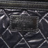 CHANEL CC SHW Feminine Pouch Large Clutch Bag Leather Black
