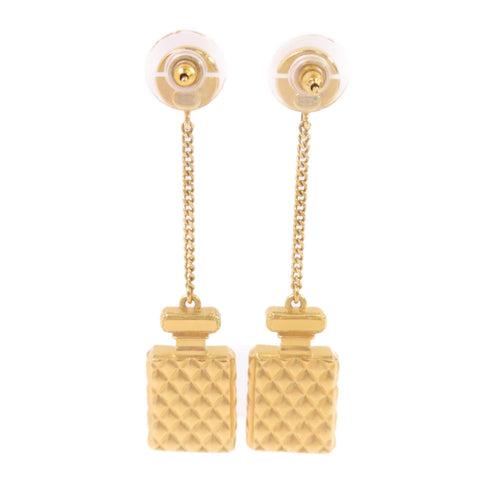 CHANEL CC GHW Coco Chanel Earrings A20/A Metal PVC Rhinestones White Black