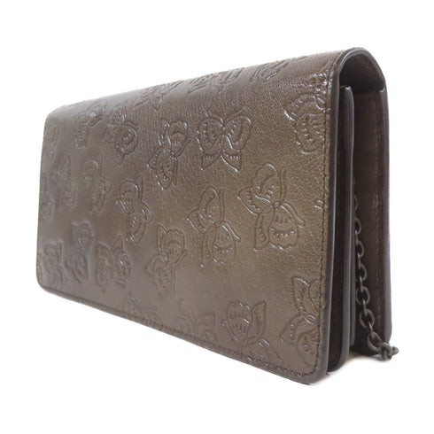 BOTTEGA VENETA BV Chain Shoulder Bag Calfskin Leather Brown