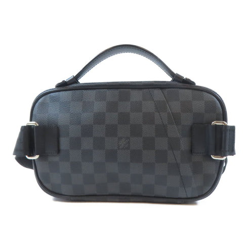 LOUIS VUITTON LV SHW Ambler Waist Bag N41289 Damier Graphite Black