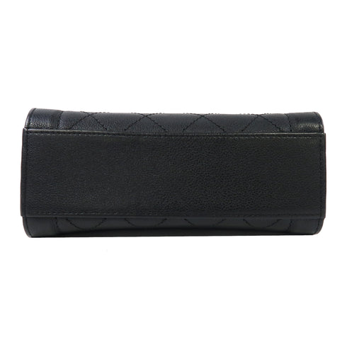 CHANEL Quilted CC GHW Mini Cruise 2 Way Bag Handbag A93731 Calfskin Black