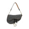 Christian Dior CD SHW Saddle Shoulder Bag Handbag Denim Blue