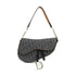 Christian Dior CD SHW Saddle Shoulder Bag Handbag Denim Blue