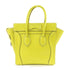 CELINE SHW Luggage Handbag Calfskin Leather Yellow