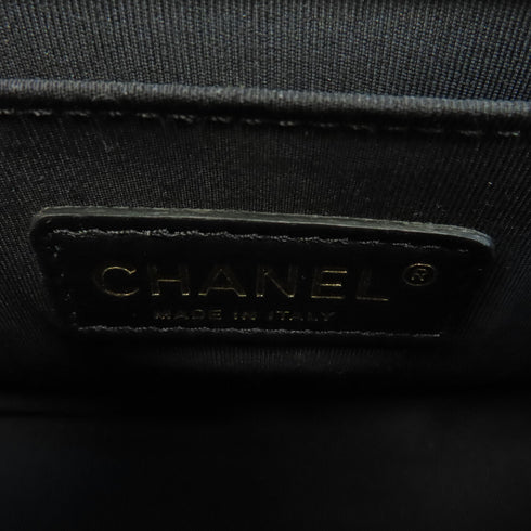 CHANEL CC GHW Chain Shoulder Bag Lambskin Leather A92699 Gold