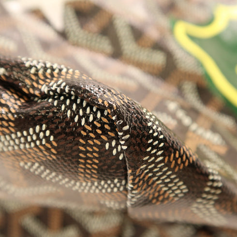 GOYARD Shoulder Tote Bag Coated Canvas Black