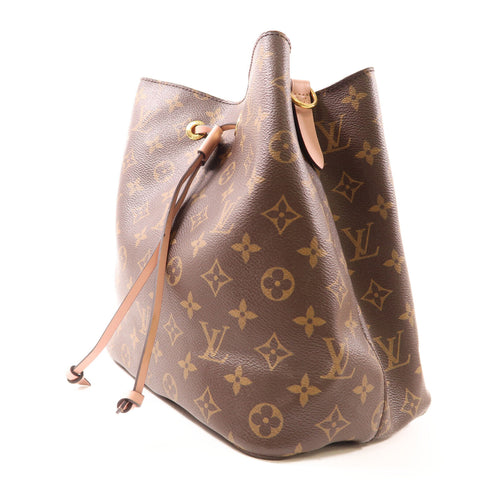 LOUIS VUITTON LV GHW Neo Noe 2way Shoulder Bag M44022 Monogram Brown Pink v1