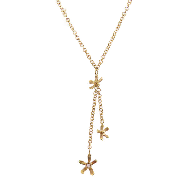 JEWELRY Diamond Necklace 18K Yellow Gold