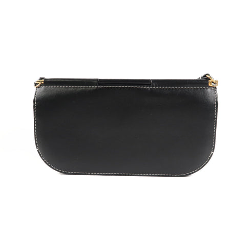 LOEWE GHW Gate Pochette Bag Shoulder Bag Calfskin Leather Black