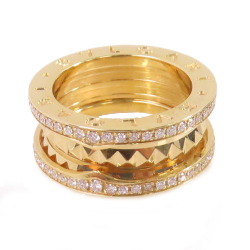BVLGARI B.Zero1 Rock Diamond Ring US#4.5 Bvlgari#49 18K Yellow Gold