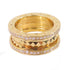 BVLGARI B.Zero1 Rock Diamond Ring US#4.5 Bvlgari#49 18K Yellow Gold