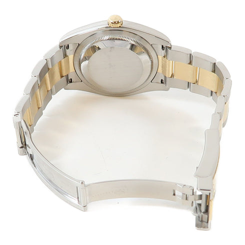 ROLEX Datejust Automatic Watch 116203 18K Gold/Stainless Steel White