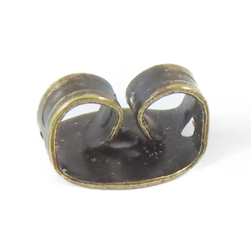 LOUIS VUITTON LV Burkle Dray Charm Baroque Pierced Earrings M65545 Metal Bronze