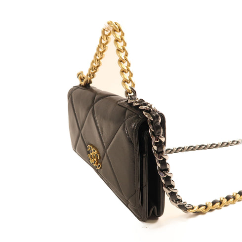 CHANEL CC WOC 19 Wallet On Chain 2 Way Shoulder Bag AP3267 Lambskin Leather