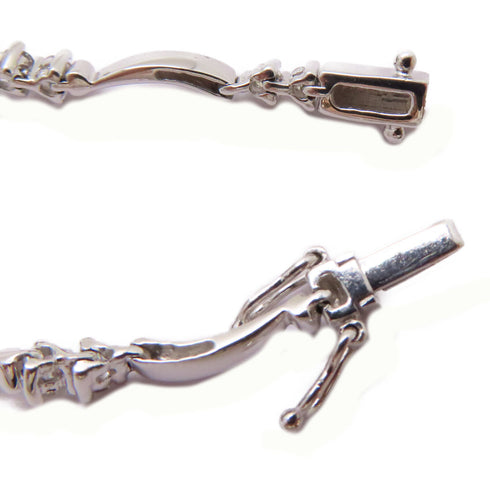 FINE JEWELRY 0.55ct Diamond Bracelet 18K White Gold 6.5g