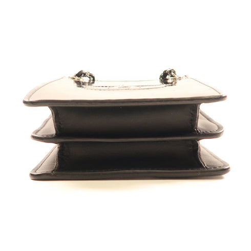 CHANEL CC GHW Chain Shoulder Bag Patent Leather Black v1