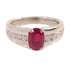 FINE JEWELRY 1.177ct Ruby 0.35ct Diamond Ring PT900 Platinum US#5.25