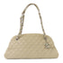 CHANEL Quilted CC SHW Chain Shoulder Bag Leather Light Brown