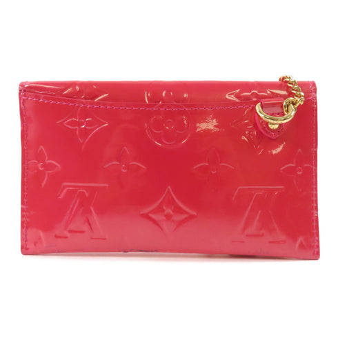 LOUIS VUITTON LV GHW Card Case M91917 Vernis Pink